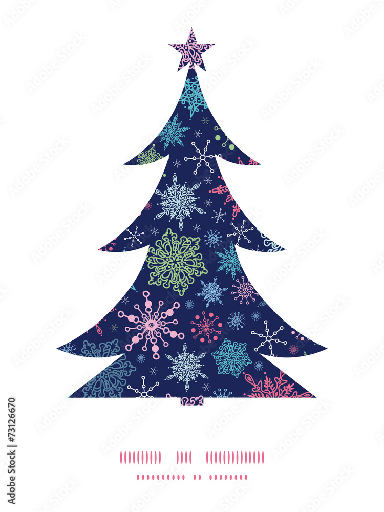 Vector snowflakes on night sky Christmas snowflake silhouette Vector snowflakes on night sky Christmas snowflake silhouette