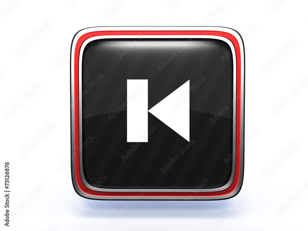 prev square icon on white background prev square icon on white background