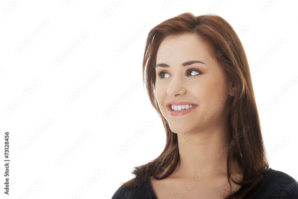 Portrait of a smiling woman Portrait of a smiling woman