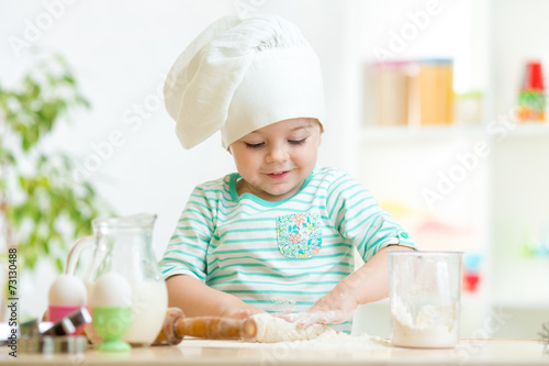 little baker kid girl in ch...