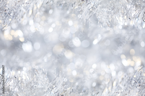 Silver Christmas background photo