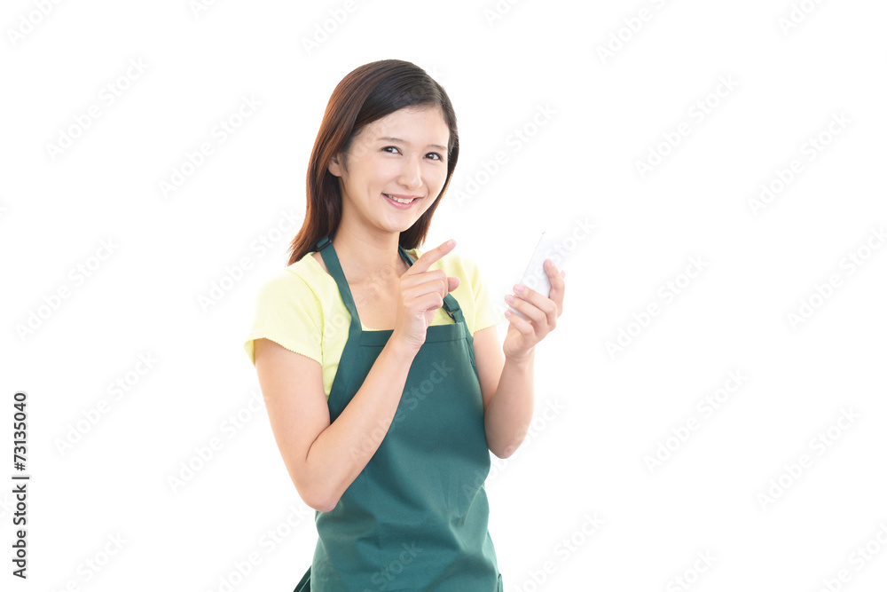 笑顔の女性 笑顔の女性