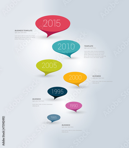 Round numbered template. Business color vector. Infographic.