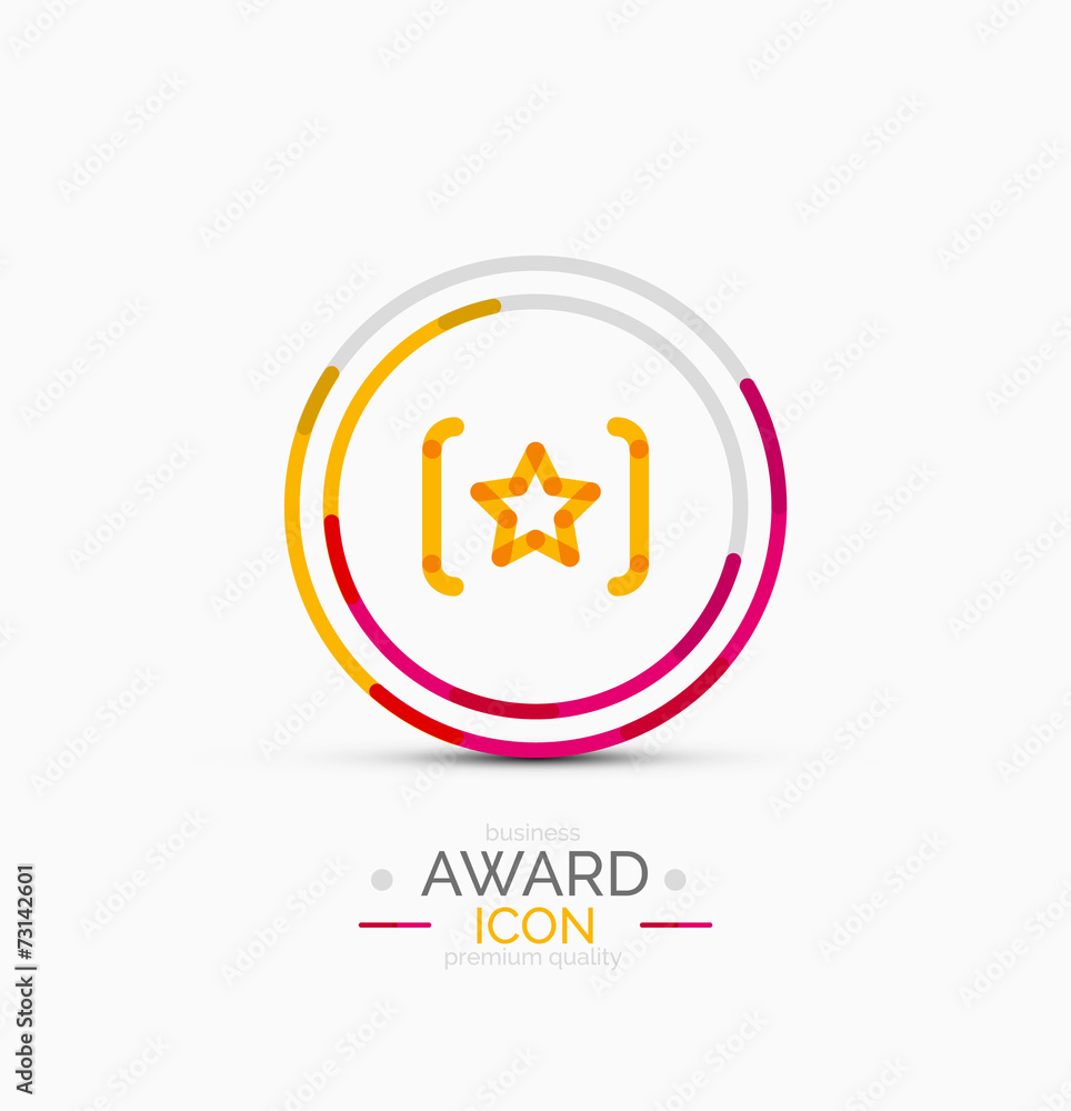 Award icon, logo Award icon, logo