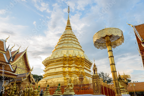Doi Suthep temple, landmark of Chiang Mai, Thailand