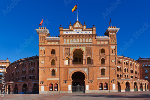 Bullfighting arena in Madrid Spain