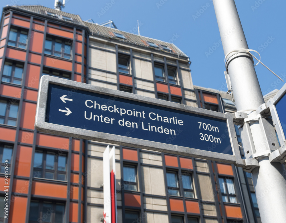 Obraz premium Berlin street sign
