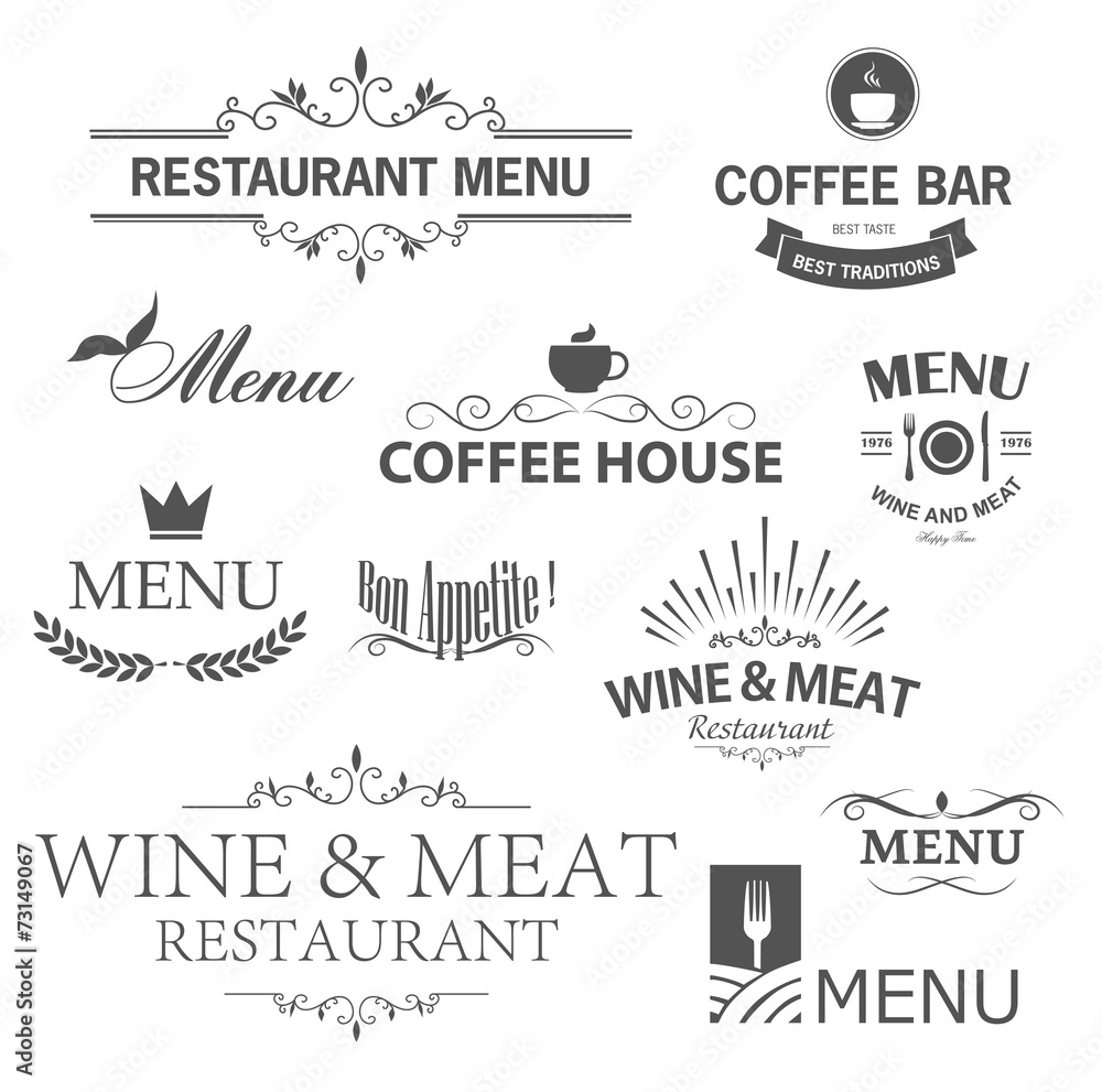 Restaurant signs