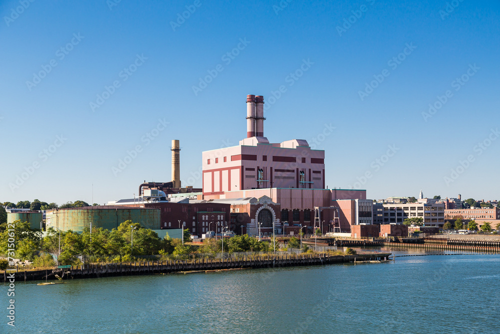 Obraz premium Massive Power Plant near Boston