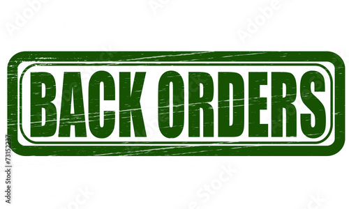 Back orders