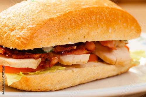 Quadro em tela tasty sandwich