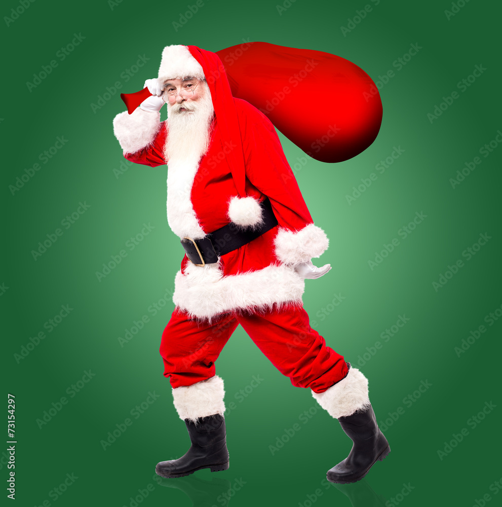 Santa claus with bag full of gifts Santa claus with bag full of gifts