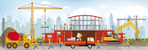 Making the new building (shopping center)