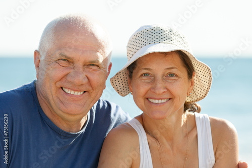  joyful mature couple against sea and sky © JackF