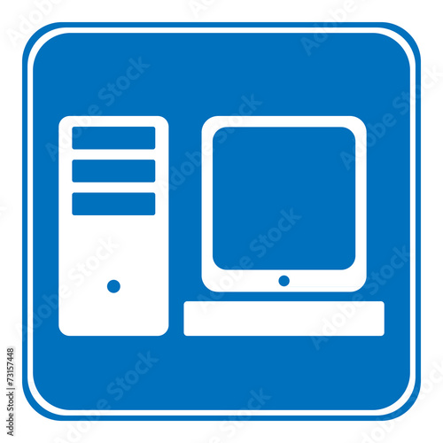 Computer symbol button