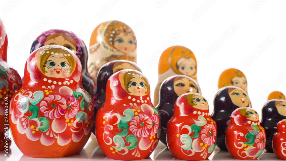 Russian Matryoshka wooden dolls souvenir Russian Matryoshka wooden dolls souvenir