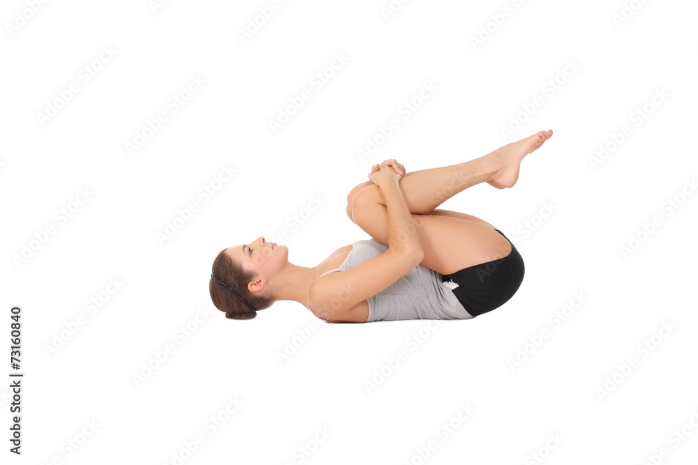 woman training yoga woman training yoga