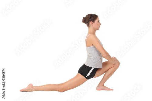 woman training yoga © zhagunov_a