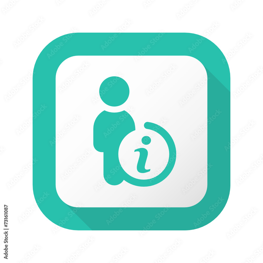 Fototapeta premium Flat Long Shadow Button - Vector 