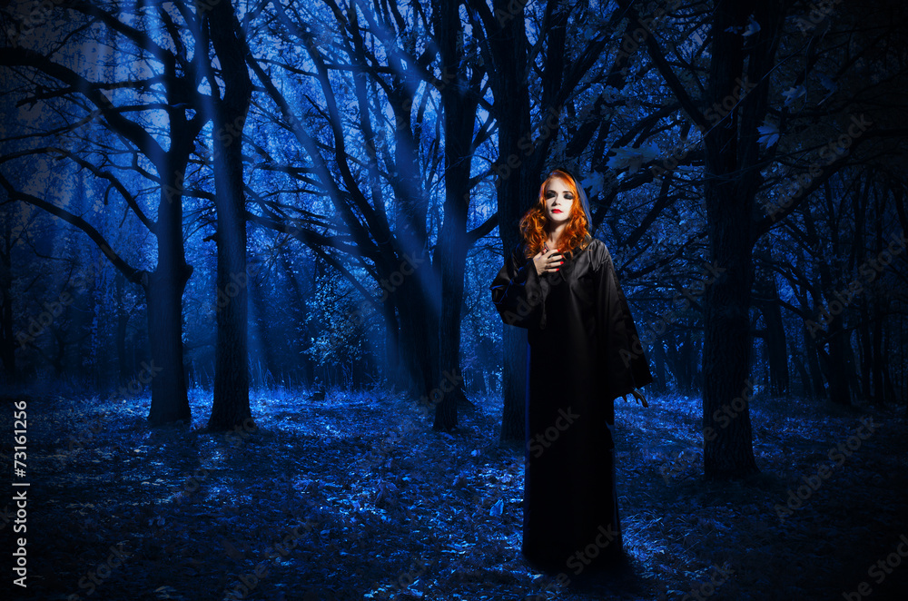 Witch in the night forest Witch in the night forest