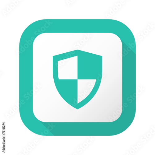 Flat Long Shadow Button - Vector 