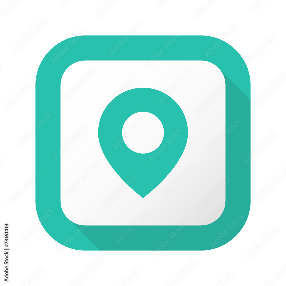 Flat Long Shadow Button - Vector Flat Long Shadow Button - Vector