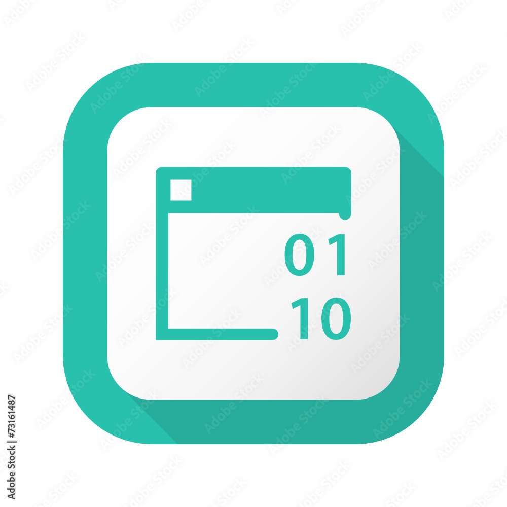 Flat Long Shadow Button - Vector Flat Long Shadow Button - Vector