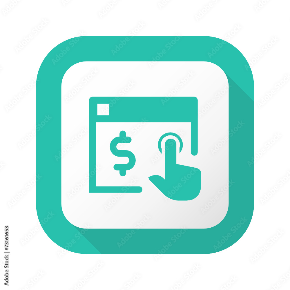 Flat Long Shadow Button - Vector Flat Long Shadow Button - Vector