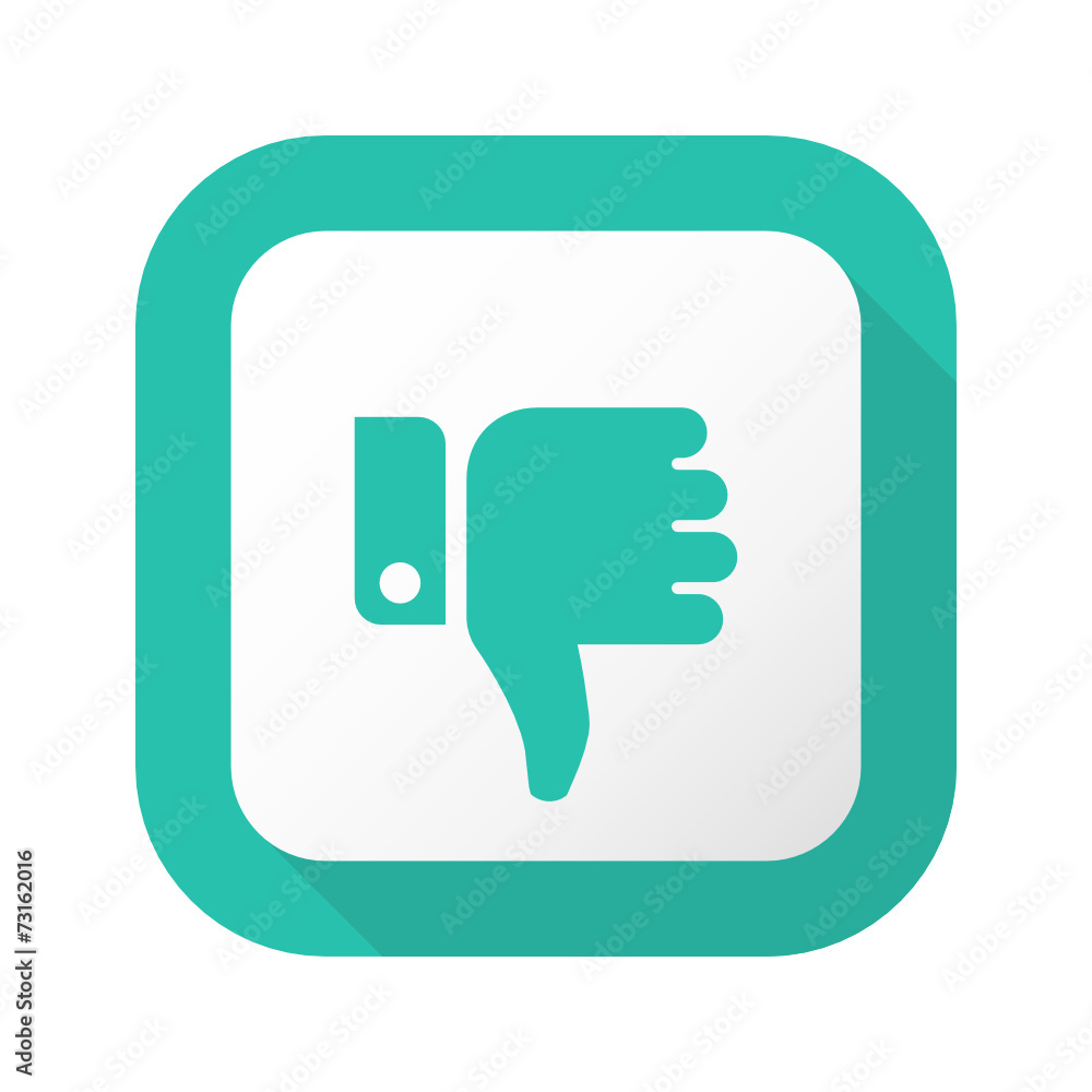 Fototapeta premium Flat Long Shadow Button - Vector