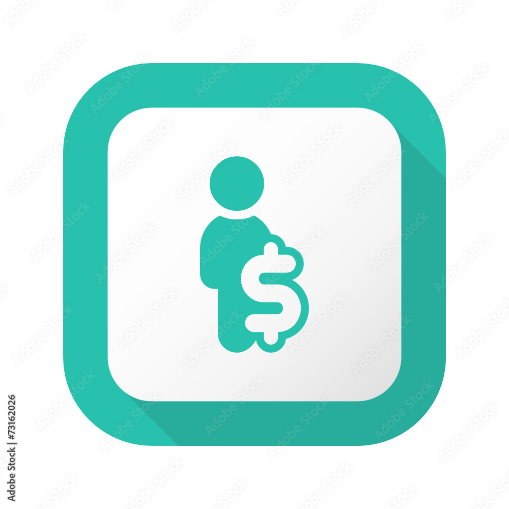 Flat Long Shadow Button - Vector Flat Long Shadow Button - Vector