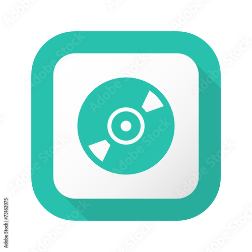 Flat Long Shadow Button - Vector 
