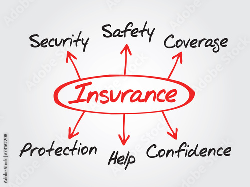 Insurance Diagram Protection Coverage And Security