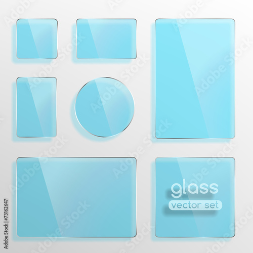 Glass plates set