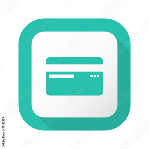 Flat Long Shadow Button - Vector 