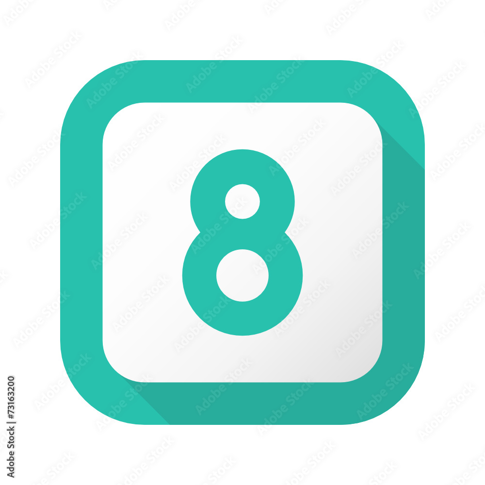 Flat Long Shadow Button - Vector Flat Long Shadow Button - Vector