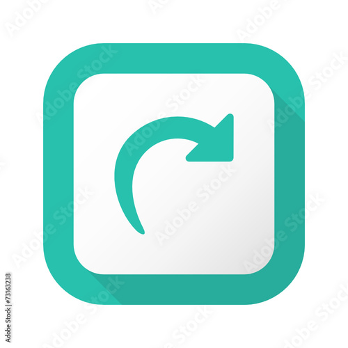 Flat Long Shadow Button - Vector 