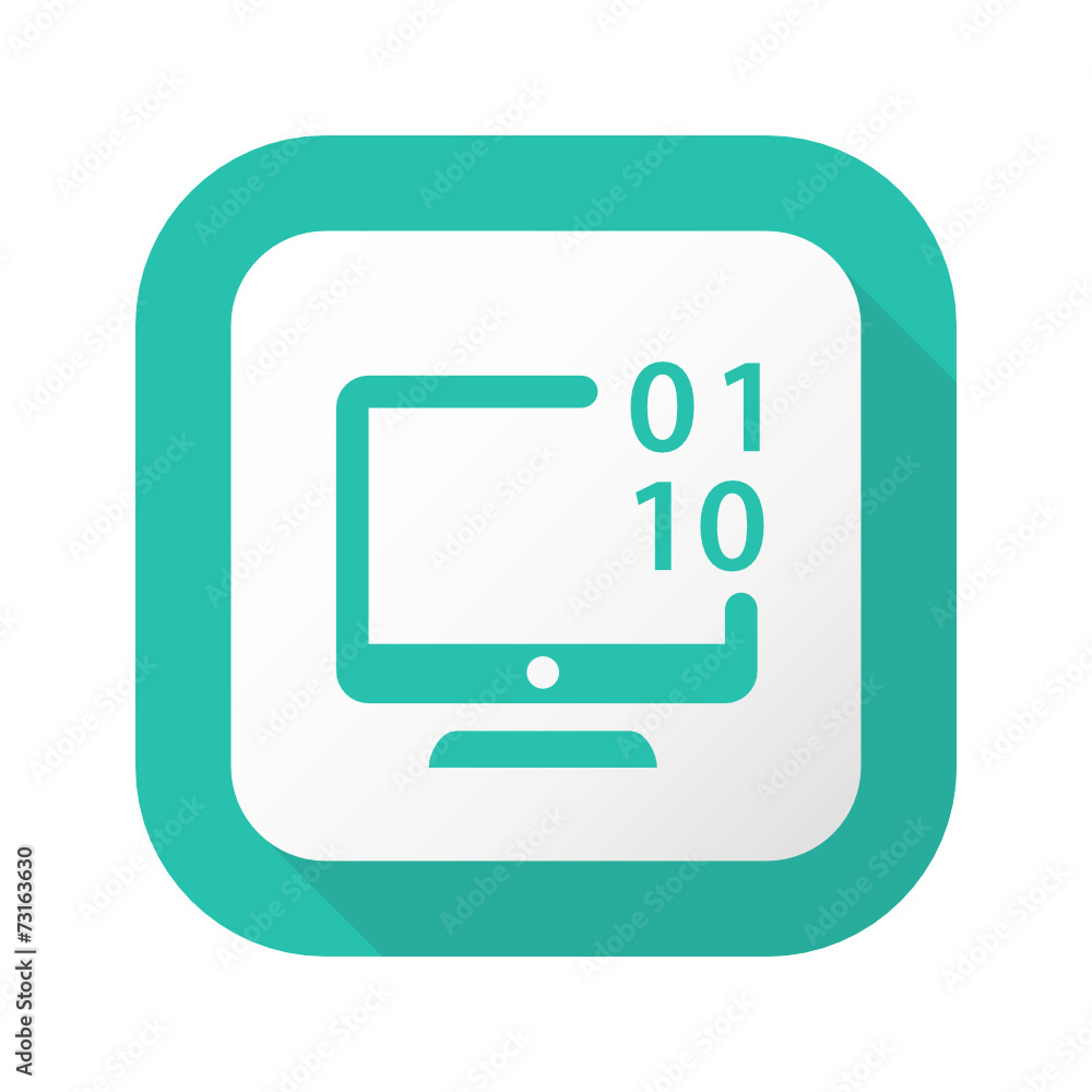 Flat Long Shadow Button - Vector Flat Long Shadow Button - Vector