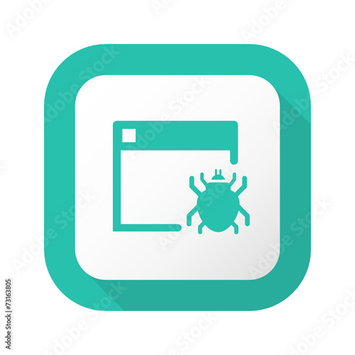 Flat Long Shadow Button - Vector 
