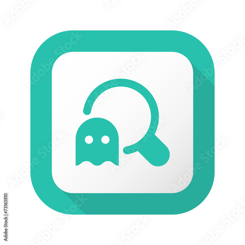 Flat Long Shadow Button - Vector 