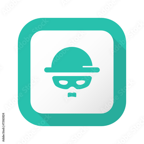 Flat Long Shadow Button - Vector 