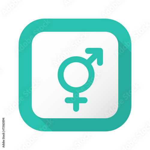 Flat Long Shadow Button - Vector 