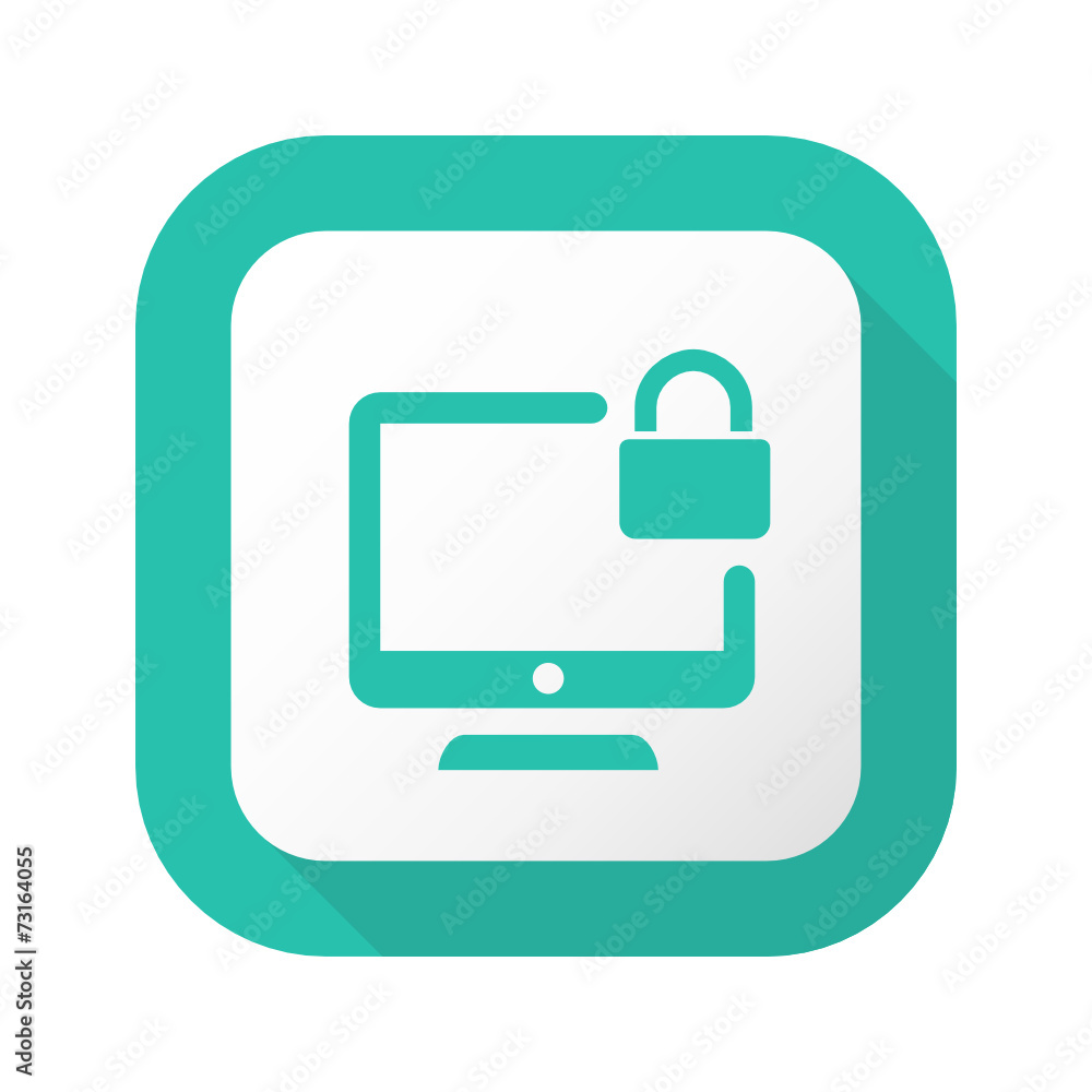 Flat Long Shadow Button - Vector Flat Long Shadow Button - Vector