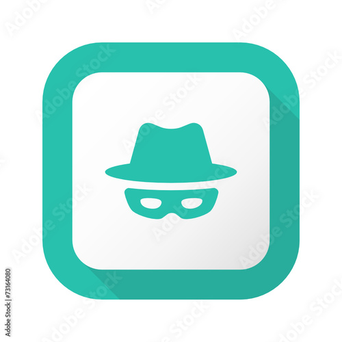 Flat Long Shadow Button - Vector 