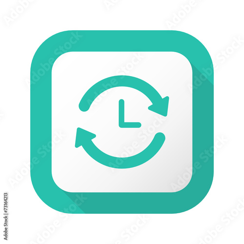 Flat Long Shadow Button - Vector 