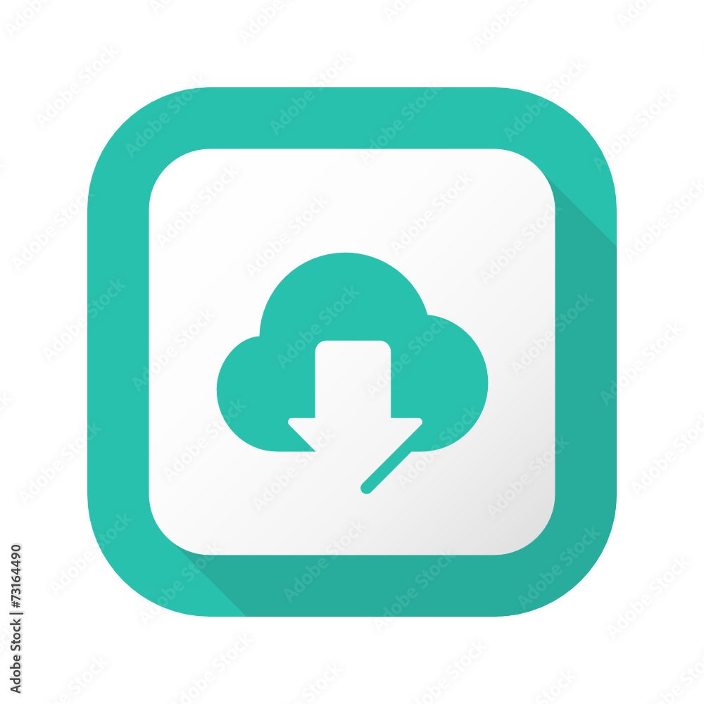 Flat Long Shadow Button - Vector Flat Long Shadow Button - Vector