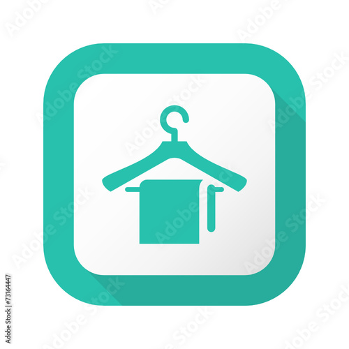 Flat Long Shadow Button - Vector 