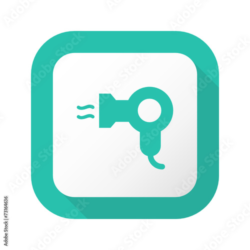 Flat Long Shadow Button - Vector 