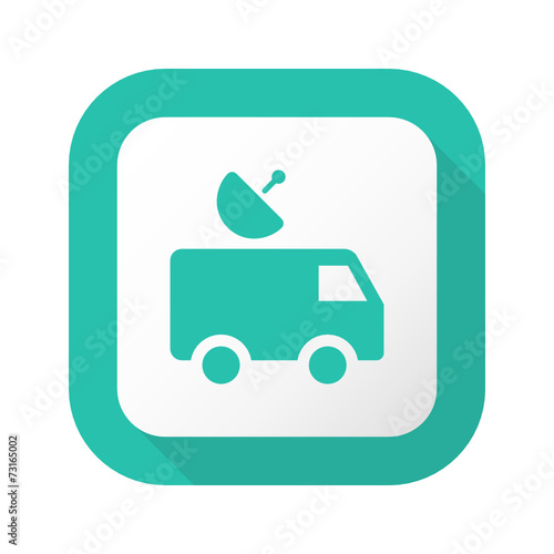 Flat Long Shadow Button - Vector 