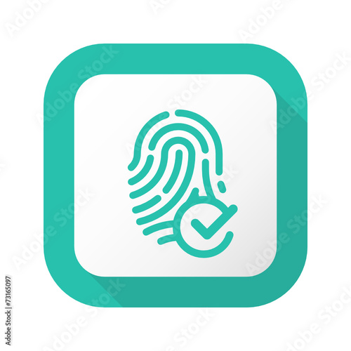 Flat Long Shadow Button - Vector 