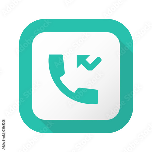 Flat Long Shadow Button - Vector 